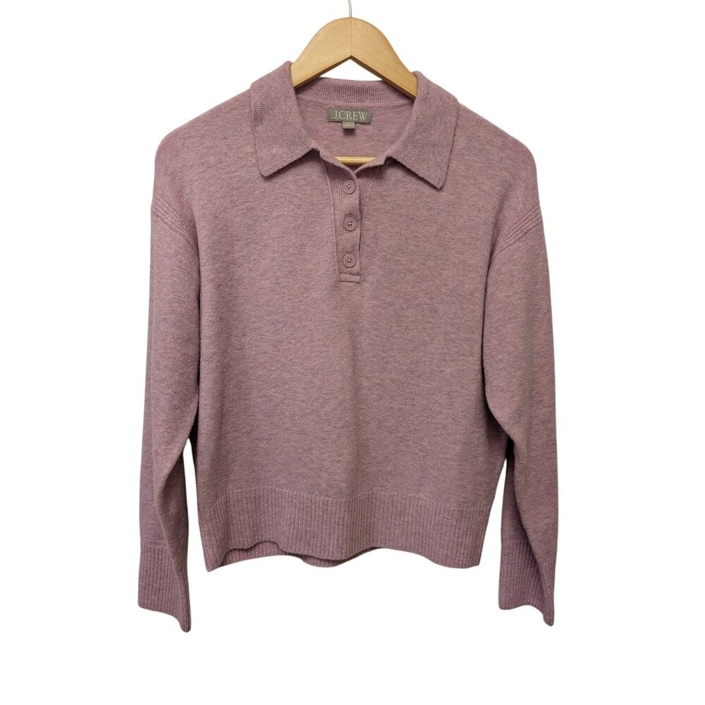J. Crew Factory Rose Dust Polo Sweater